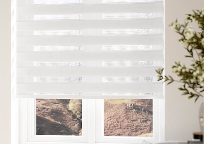 Shine, Silk White  - Motorised Day and Night Blind - Image 6